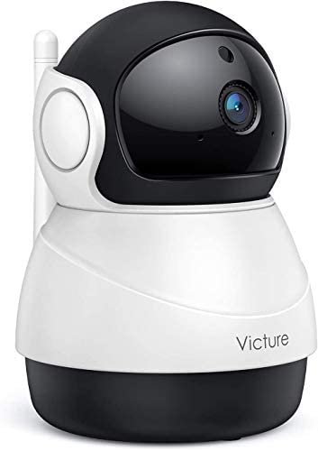 [2020 Upgraded] Victure 1080P Indoor Camera, Home Wi-Fi Security Camera, Motion Detection, Motion Tracking, Night Vision, Two-Way Audio, Cloud Storage, SD Card Storage, APP Remote Control, Pan/Tilt