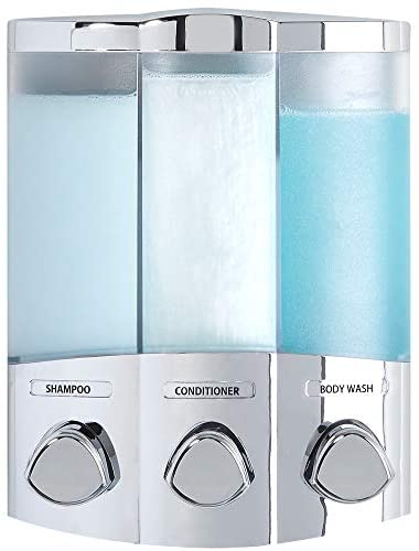 Better Living Products 76344-1 Euro Series TRIO 3-Chamber Soap and Dispenser, Chrome
