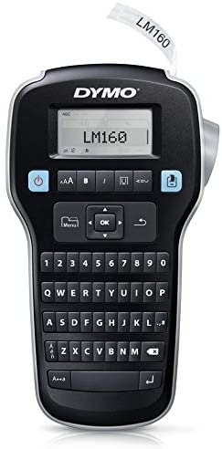 DYMO Label Maker LabelManager 160 Portable Label Maker, Easy-to-Use, One-Touch Smart Keys, QWERTY Keyboard, Large Display, For Home & Office Organization