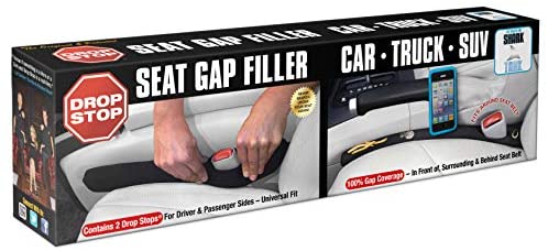 Drop Stop - The Original Patented Car Seat Gap Filler (AS SEEN ON Shark Tank) - Set of 2