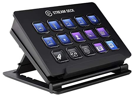 Elgato Stream Deck - Live Content Creation Controller with 15 Customizable LCD Keys, Adjustable Stand, for Windows 10 and macOS 10.13 or Late