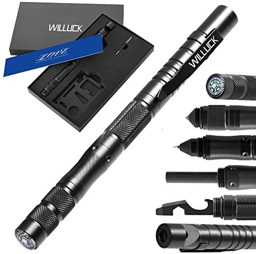 Gifts for Men Dad,Tactical Pen (8-in-1),Cool & Unique Anniversary Birthday Gifts for Boyfriend Him Husband Dad,Fun Gadget Christmas Stocking Stuffers for Men Gifts Ideas,Gift Box