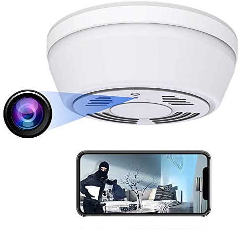 Hidden Camera Smoke Detector - Spy Camera 180 Days Standby Mini HD 1080P WiFi Night Vision Motion Detection Video Recorder Real-Time View Nanny Cam