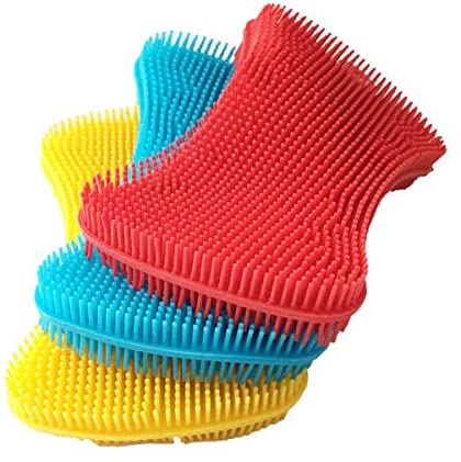 Silicone Sponge Dish Washing Kitchen Scrubber - Magic Food-Grade Dishes Multipurpose Better Sponges Non Stick Cleaning Smart Kitchen Gadgets Brush Accessories