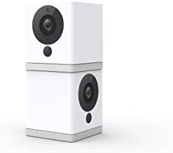 Wyze Cam 1080p HD Indoor Wireless Smart Home Camera with Night Vision, 2-Way Audio, Works with Alexa & the Google Assistant (Pack of 2), White - WYZEC2X2