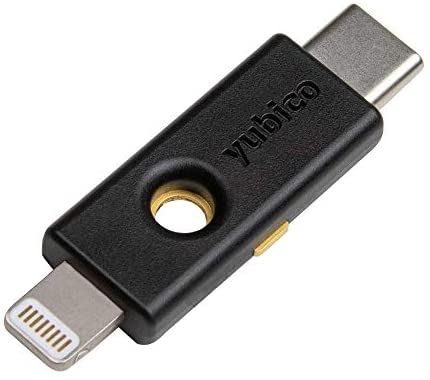 Yubico YubiKey 5Ci - Two Factor Authentication Android/PC/iPhone Security Key, Dual Connectors for Lighting/USB-C - FIDO Certified USB Password Key, Protect Online Accounts with More Than a Password