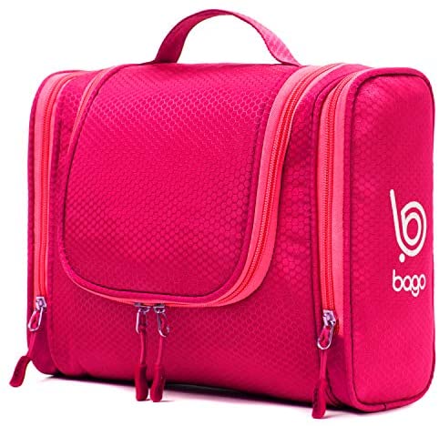 Bago Hanging Toiletry Bag For Women & Men - Leak Proof Travel Bags for Toiletries with Hanging Hook & Inner Organization to Keep Items From Moving - Pack Like a PRO