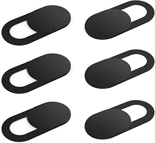 Kiwi Design Webcam Cover Slide, 6-Pack Ultra Thin Camera Cover Slide Camera Blocker for Laptop Desktop Computer PC, Protect Your Privacy Security