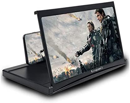Phone Screen Amplifier 12" HD Magnifier Enlarger Foldable Stand Supports iPhone Samsung and All Smartphones for Movies, Videos, Gaming