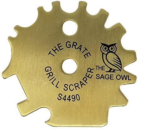 Safe Brass Barbeque Grill Cleaner - Safer Than A Wire Brush for Cleaning Barbecue Grills - Makes Great Gifts for Women Who Have Everything - Regalos para Mujer - Ideal for Christmas Stocking Stuffers