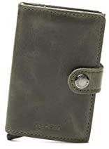 Secrid Men Mini Wallet Genuine Leather Vintage black RFID Safe Card Case max 12 cards