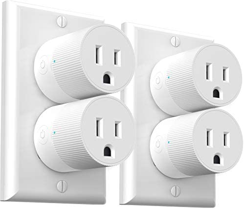 Smart Plug Amysen - A Certified Compatible with Alexa, Echo & Google Home – Only WiFi 2.4G (Z2 4 Pack)