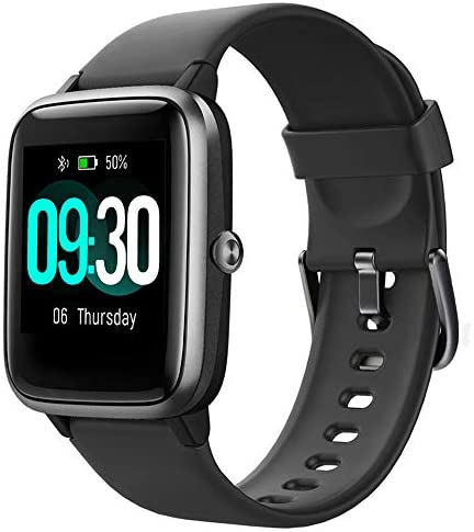 Willful Smart Watch for Android Phones and iOS Phones Compatible iPhone Samsung, IP68 Swimming Waterproof Smartwatch Fitness Tracker Fitness Watch Heart Rate Monitor Smart Watches for Men Women Black