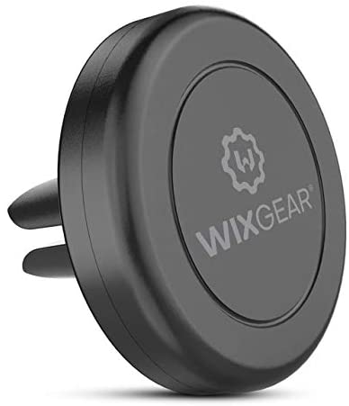 WizGear Universal Air Vent Magnetic Phone Car Mount Holder with Fast Swift-Snap Technology for Smartphones and Mini Tablets, Black 1 Pack