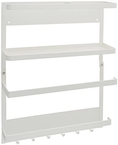 YAMAZAKI home Kitchen Rack-Magnetic Storage Holder & Organizer, One Size, White