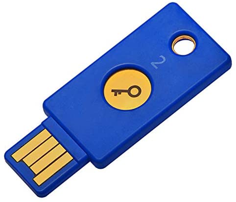 Yubico Security Key - Two Factor Authentication USB Security Key, Fits USB-A Ports - Protect Your Online Accounts with More Than a Password, FIDO Certified USB Password Key