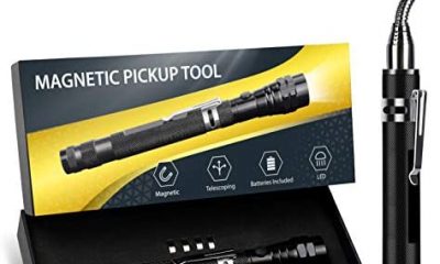 Mechanic Magnetic Pickup Tools Valentine Day Gifts for Him, LED Lights Car Tools Gadget, Telescopic Magnet Gifts for Men/Women Who Have Everything, Gifts Idea for Men, Women, Boyfriend, Father, Guy