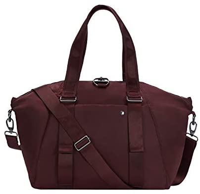 PacSafe Women's Citysafe CX 20L Anti Theft Tote, Merlot, 20 Liter