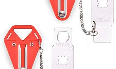 Portable Door Lock 2-Pack Hotel Travel Lock AirBnB, College Dorm Lock,Motel, School Lockdown - Security for Apartment, Additional Safety for Home Living, Door Security Devices