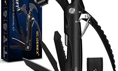 URGENEX Multitool Hammer Camping Gear 12 in 1 Stainless Steel Multitool Camping Accessories Survival Tools Set for Emergency, Gadgets Gifts for Men Dad Husband Him Handyman