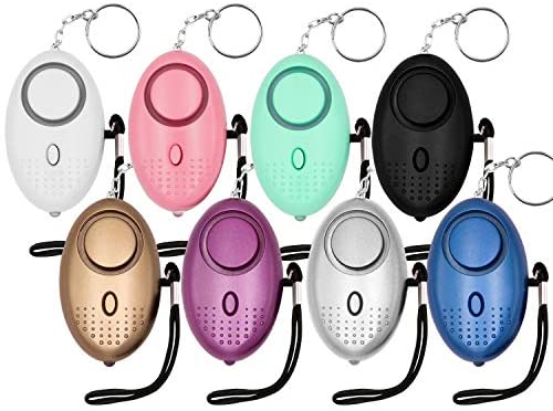 KOSIN Safe Sound Personal Alarm, 8 Pack 140DB Personal Security Alarm Keychain with LED Lights, Emergency Safety Alarm for Women, Men, Children, Elderly
