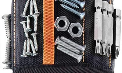 Magnetic Wristband Mens Gifts for Birthday Father's day Christmas, Unique Tool for Holding Screws Gadgets Gift for Dad, Husband, Boyfriend, Handyman mechanics (Black)