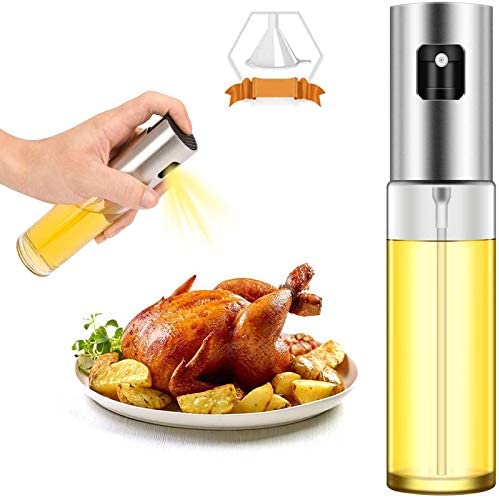 Oil Sprayer for Cooking, 120ml Olive Oil Sprayer Mister, Olive Oil Spray Bottle, Olive Oil Spray for Salad, BBQ, Kitchen Baking, Roasting