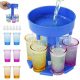 6 Ways Shot Glass Dispenser and Silicone Holders, Shot Glasses Hanging Holder Stand Rack With 6 Shot Glasses For Bar Home Cocktail/Party… (Blue)