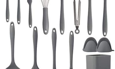 Cooking Utensils Set,Silicone Kitchen Utensil Set 15PCS,Non-Stick Silicone Kitchen Utensils,Heat Resistant 446°F Gadgets Cookware Set,Best Kitchen Tool Set,kitchen essentials for new home(Non Toxic)