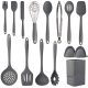 Cooking Utensils Set,Silicone Kitchen Utensil Set 15PCS,Non-Stick Silicone Kitchen Utensils,Heat Resistant 446°F Gadgets Cookware Set,Best Kitchen Tool Set,kitchen essentials for new home(Non Toxic)