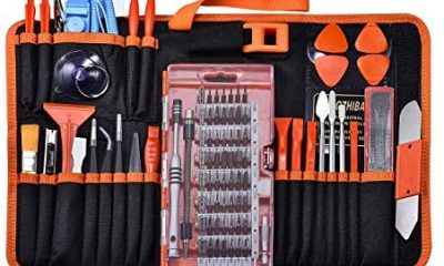 GANGZHIBAO 90pcs Electronics Repair Tool Kit Professional, Precision Screwdriver Set Magnetic for Fix Open Pry Cell Phone, Apple iPhone, Computer, PC, Laptop, Tablet, iPad, Mac book with Portable Bag