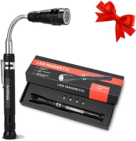 Gifts For Dad Fathers Day,Magnetic Pickup Tool with 3 LED Lights,Telescoping Magnet Flashlight,Gadget For Men, Unique Birthday Gifts For Men,Dad,Him,DIY Handyman, Husband, Boyfriend