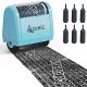 Identity Theft Protection Roller Stamp 6 Pack Refills - Confidential Address Blocker Anti Theft Prevention Stamps - by Azumic (Light Blue)
