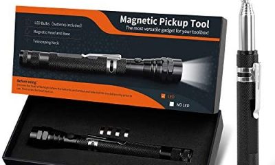 LED Magnetic Pickup Tool, Tools Gifts for Men Dad, Telescoping Magnet Flashlight Pick Up Tool, Unique Gift Idea for Dad, Cool Gadget for Men Husband Boyfriend, Men's Gifts, Father's Day Gifts for Dad
