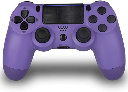 Wireless Controller for PS4- Foster Gadgets PS4 Remote Joystick for Sony Playstation 4 with Charging Cable (Electric Purple, 2019 New Model