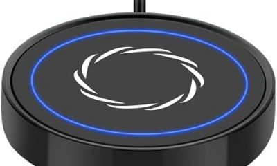 Coffee Mug Warmer - Dimux Gravity Auto On/Off Cup Warmer for Desk, Smart Beverage Warmers Plate Candle Wax Warmer Electric Thermostat Coaster for Hot Cocoa Tea Milk (Black)