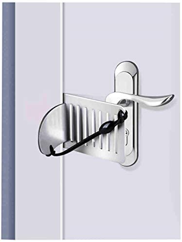 DDGJCaiwst Portable Door Lock,Travel Lock, Add Extra Locks for Additional Safety and Privacy, Solid Heavy Duty Lock Prevent Unauthorized Entry, Perfect for Traveling, AirBNB, Hotel, Home,Apartment