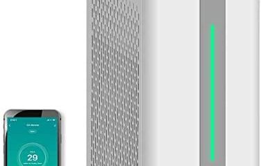 Gocheer Air Purifier for Large Room CADR 1,000 Covers 2,500 Sq ft Dual Drive 4-in-1 H13 True HEPA Filters Smart Air Cleaner for Home Eliminate Smoke Dust Pollen Mold Pet Dander Allergens Gases