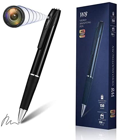 Hidden Spy Camera Pen Nanny Camera Pen HD 1080P, Spy Kit Body Camera Portable Pocket Mini Camera 150 Minutes Battery Life with 32GB SD Card