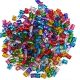 Hub's Gadget 210 Pieces Dreadlocks Metal Hair Cuffs, Hair Braiding Beads Filigree Hair Accessory, 7 Colors