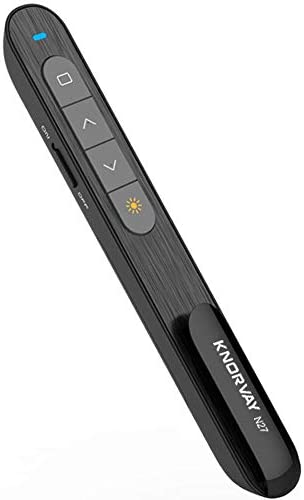 Key-Customized Wireless Presenter, KNORVAY/NORWII N27 Presenation Clicker for Powerpoint, Hyperlink Volume PPT PowerPoint Clicker for Presentation Remote Slide Advancer 330 FT