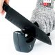 Knife Sharpeners Kitchen 3-Stage Kit with anti cutting glove - Kitchen Portable gadget - Restaurant grade accessories - Knives sharpener equipment for chef - Easy to use cooking tools