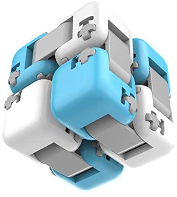 LeonMake Fidget Toys Infinity Cube for Adults: Portable Cool Stress Relief Games for Men Kids | Compact Christmas Stuff Stocking Gadgets for Boys | 33 Piece Building Cube Blocks Kit