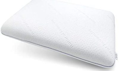 Nicole Miller New York Aromatherapy Natural Soothing Lavender Scent Infused Memory Foam Pillow – Low Profile for Better Alignment - Superior Air Flow and Circulation - Standard/Queen – Lavender