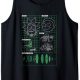 Rick and Morty Blueprint Of Gadgets Tank Top