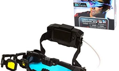 SpyX / Night Mission Goggles - Spy Kids Goggles Toy + LED Light Beams + Flip Out Scope. Adjustable Spy Lens / Glasses / Eyewear Toy Gadget for Junior Secret Agent Role Play in The Dark