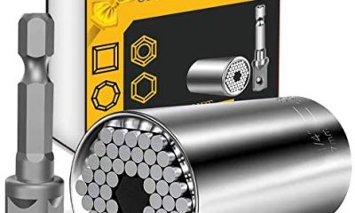 Universal Socket Tools Gifts for Men Dad - Socket Set with Power Drill Adapter, Super Universal Socket Grip Gadgets for Men, Tool for Men Women Husband Boyfriend, Stocking Stuffers for Men(7-19mm)