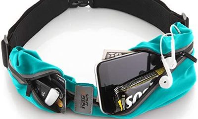 sport2people Running Belt USA Patented - Hands-Free Workout Fanny Pack - iPhone X 8 11 12 Pro Buddy Pouch for Runners - Freerunning Reflective Waist Pack Phone Holder - Fitness Gear Accessories