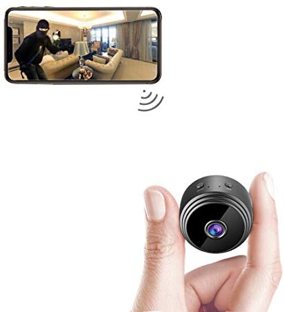 AREBI Spy Camera Wireless Hidden WiFi Mini Camera HD 1080P Portable Home Security Cameras Covert Nanny Cam Small Indoor Outdoor Video Recorder Motion Activated Night Vision A10 Plus [2021 Version]
