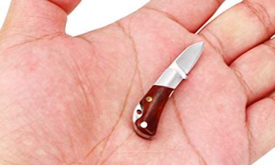 Tiny Folder Miniature Gadgets Collection Knife, Eastern Delights Pocket Smallest Multi Tool (Sandalwood)